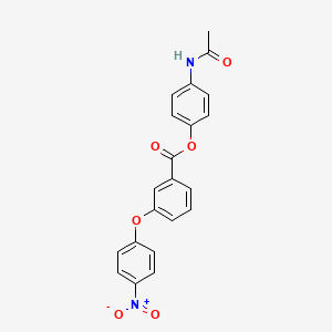 4-(acetylamino)phenyl 3-(4-nitrophenoxy)benzoate