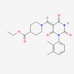 ethyl 1-{[1-(2,3-dimethylphenyl)-2,4,6-trioxotetrahydro-5(2H)-pyrimidinylidene]methyl}-4-piperidinecarboxylate