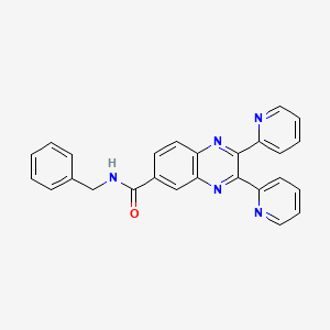 molecular formula C26H19N5O B3665829 N-benzyl-2,3-dipyridin-2-ylquinoxaline-6-carboxamide 