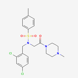 N-(2,4-dichlorobenzyl)-4-methyl-N-[2-(4-methyl-1-piperazinyl)-2-oxoethyl]benzenesulfonamide