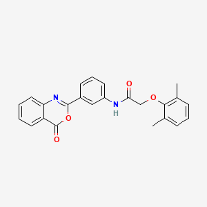 2-(2,6-dimethylphenoxy)-N-[3-(4-oxo-4H-3,1-benzoxazin-2-yl)phenyl]acetamide