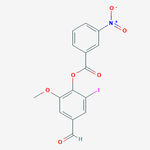 (4-Formyl-2-iodo-6-methoxyphenyl) 3-nitrobenzoate