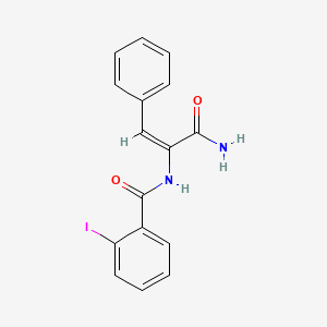 N-[(E)-3-amino-3-oxo-1-phenylprop-1-en-2-yl]-2-iodobenzamide