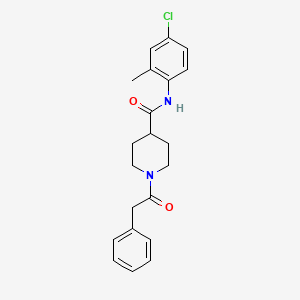 N-(4-chloro-2-methylphenyl)-1-(2-phenylacetyl)piperidine-4-carboxamide