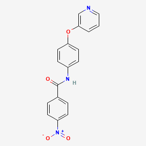 4-nitro-N-[4-(3-pyridinyloxy)phenyl]benzamide