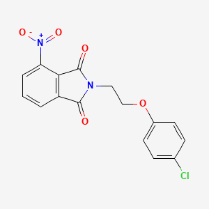 2-[2-(4-chlorophenoxy)ethyl]-4-nitroisoindole-1,3-dione