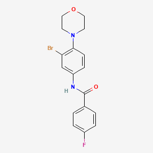 N-[3-bromo-4-(4-morpholinyl)phenyl]-4-fluorobenzamide