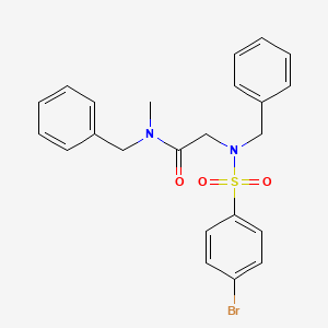 N,N~2~-dibenzyl-N~2~-[(4-bromophenyl)sulfonyl]-N-methylglycinamide