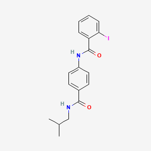 2-iodo-N-{4-[(isobutylamino)carbonyl]phenyl}benzamide