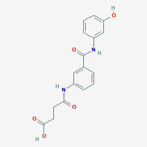 4-[(3-{[(3-hydroxyphenyl)amino]carbonyl}phenyl)amino]-4-oxobutanoic acid