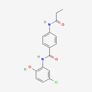 N-(5-chloro-2-hydroxyphenyl)-4-(propanoylamino)benzamide