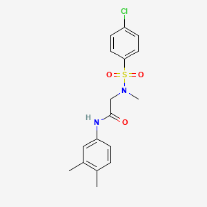 N~2~-[(4-chlorophenyl)sulfonyl]-N-(3,4-dimethylphenyl)-N~2~-methylglycinamide