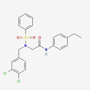 N~2~-(3,4-dichlorobenzyl)-N-(4-ethylphenyl)-N~2~-(phenylsulfonyl)glycinamide