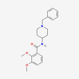 molecular formula C21H26N2O3 B3666285 N-(1-benzylpiperidin-4-yl)-2,3-dimethoxybenzamide CAS No. 92138-58-4