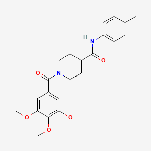 N-(2,4-dimethylphenyl)-1-(3,4,5-trimethoxybenzoyl)piperidine-4-carboxamide