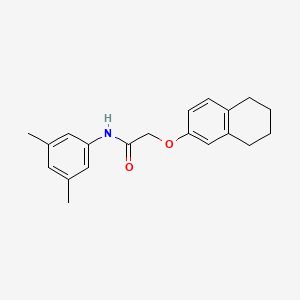 molecular formula C20H23NO2 B3666331 N-(3,5-dimethylphenyl)-2-(5,6,7,8-tetrahydronaphthalen-2-yloxy)acetamide 