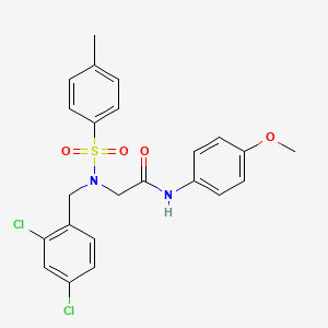 molecular formula C23H22Cl2N2O4S B3666380 N~2~-(2,4-dichlorobenzyl)-N~1~-(4-methoxyphenyl)-N~2~-[(4-methylphenyl)sulfonyl]glycinamide 