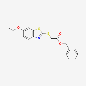 benzyl 2-[(6-ethoxy-1,3-benzothiazol-2-yl)sulfanyl]acetate