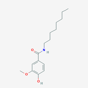 molecular formula C16H25NO3 B036664 4-羟基-3-甲氧基-N-辛基苯甲酰胺 CAS No. 58493-47-3