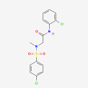 N-(2-chlorophenyl)-N~2~-[(4-chlorophenyl)sulfonyl]-N~2~-methylglycinamide