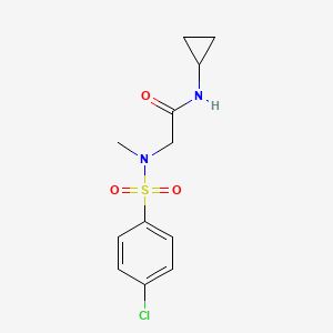 N~2~-[(4-chlorophenyl)sulfonyl]-N-cyclopropyl-N~2~-methylglycinamide