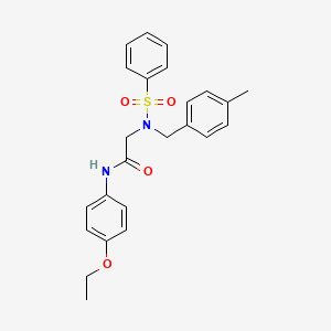 N~1~-(4-ethoxyphenyl)-N~2~-(4-methylbenzyl)-N~2~-(phenylsulfonyl)glycinamide