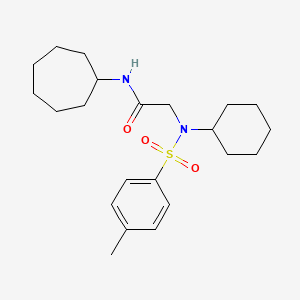 N-cycloheptyl-N~2~-cyclohexyl-N~2~-[(4-methylphenyl)sulfonyl]glycinamide