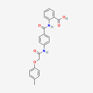 2-{4-[2-(4-METHYLPHENOXY)ACETAMIDO]BENZAMIDO}BENZOIC ACID