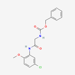 benzyl N-[2-(5-chloro-2-methoxyanilino)-2-oxoethyl]carbamate