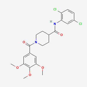 N-(2,5-dichlorophenyl)-1-(3,4,5-trimethoxybenzoyl)piperidine-4-carboxamide