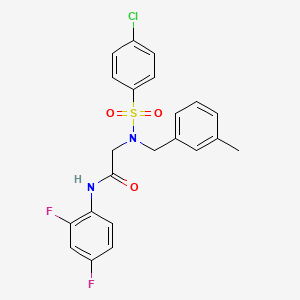 N~2~-[(4-chlorophenyl)sulfonyl]-N~1~-(2,4-difluorophenyl)-N~2~-(3-methylbenzyl)glycinamide