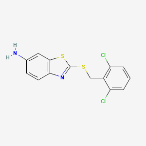 2-[(2,6-dichlorobenzyl)thio]-1,3-benzothiazol-6-amine