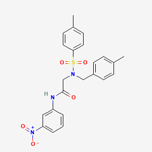 2-[(4-methylphenyl)methyl-(4-methylphenyl)sulfonylamino]-N-(3-nitrophenyl)acetamide