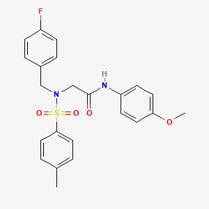 N~2~-(4-fluorobenzyl)-N~1~-(4-methoxyphenyl)-N~2~-[(4-methylphenyl)sulfonyl]glycinamide