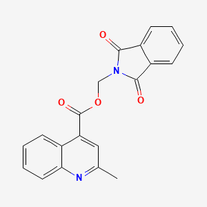 (1,3-dioxo-1,3-dihydro-2H-isoindol-2-yl)methyl 2-methyl-4-quinolinecarboxylate