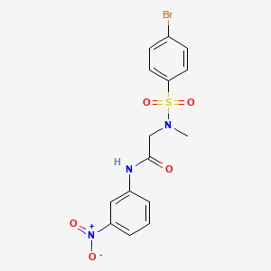 N~2~-[(4-bromophenyl)sulfonyl]-N~2~-methyl-N-(3-nitrophenyl)glycinamide