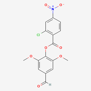 (4-Formyl-2,6-dimethoxyphenyl) 2-chloro-4-nitrobenzoate