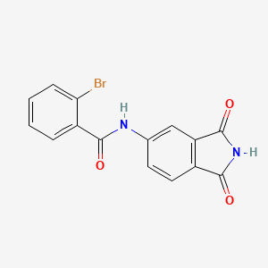 2-bromo-N-(1,3-dioxo-2,3-dihydro-1H-isoindol-5-yl)benzamide