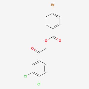 2-(3,4-dichlorophenyl)-2-oxoethyl 4-bromobenzoate