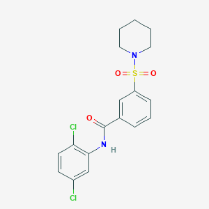 N-(2,5-dichlorophenyl)-3-piperidin-1-ylsulfonylbenzamide