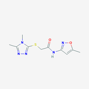B366688 2-[(4,5-dimethyl-4H-1,2,4-triazol-3-yl)sulfanyl]-N-(5-methyl-1,2-oxazol-3-yl)acetamide CAS No. 603070-93-5