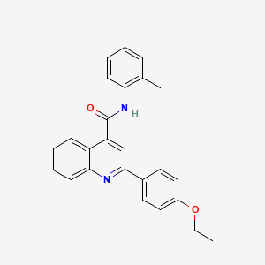 molecular formula C26H24N2O2 B3666884 N-(2,4-dimethylphenyl)-2-(4-ethoxyphenyl)-4-quinolinecarboxamide 