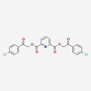 Bis[2-(4-chlorophenyl)-2-oxoethyl] pyridine-2,6-dicarboxylate