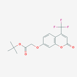 TERT-BUTYL 2-{[2-OXO-4-(TRIFLUOROMETHYL)-2H-CHROMEN-7-YL]OXY}ACETATE