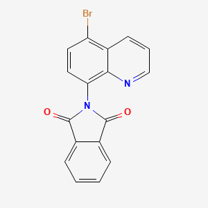 molecular formula C17H9BrN2O2 B3667006 2-(5-BROMO-8-QUINOLYL)-1H-ISOINDOLE-1,3(2H)-DIONE 