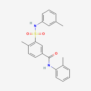 4-methyl-N-(2-methylphenyl)-3-[(3-methylphenyl)sulfamoyl]benzamide