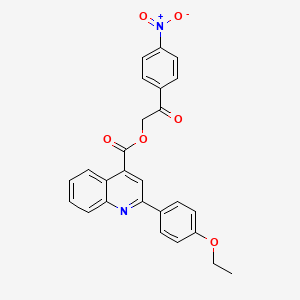 2-(4-nitrophenyl)-2-oxoethyl 2-(4-ethoxyphenyl)-4-quinolinecarboxylate