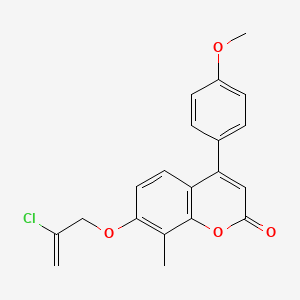 7-[(2-chloro-2-propen-1-yl)oxy]-4-(4-methoxyphenyl)-8-methyl-2H-chromen-2-one