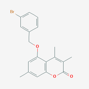 5-[(3-BROMOPHENYL)METHOXY]-3,4,7-TRIMETHYL-2H-CHROMEN-2-ONE