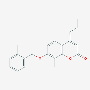 8-METHYL-7-[(2-METHYLPHENYL)METHOXY]-4-PROPYL-2H-CHROMEN-2-ONE